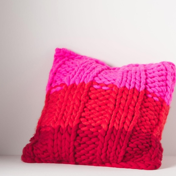 NEW Anthropologie Chunky Knot Wool Pillow